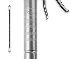 Шприц для консистентной смазки объемом 500 см3 с пистолетной ручкой выпускной шланг 300мм